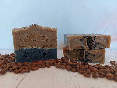 Discover the Magic of Coffee Oil & Grounds in Your Soap - Try It Now!