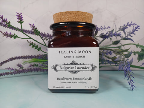 Healing Moon Bulgarian Lavender Candle